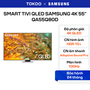 Smart Tivi QLED Samsung 4K 55 inch QA55Q80D