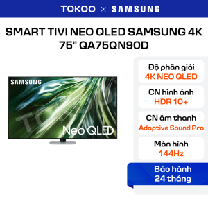 Smart Tivi Neo QLED Samsung 4K 75 inch QA75QN90D