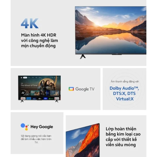 Xiaomi TV A 55 2025 Series (Giá đã bao gồm thuế giá trị gia tăng và gói dịch vụ 2 năm bảo hành) - Hình ảnh 3