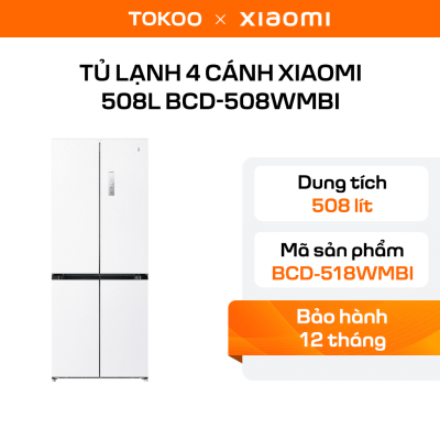 Tủ lạnh Xiaomi Mijia 508L Siêu mỏng 18 ngăn chứa Điều khiển thông minh