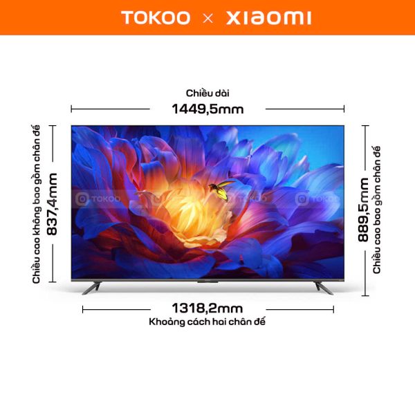 Tivi Xiaomi ES Pro 65 inch RAM3GB/32GB/120HZ/MEMC - Hình ảnh 2