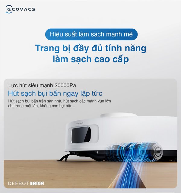 Robot hút bụi lau nhà Ecovacs Deebot T30C - Hình ảnh 9