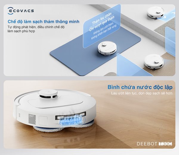 Robot hút bụi lau nhà Ecovacs Deebot T30C - Hình ảnh 12