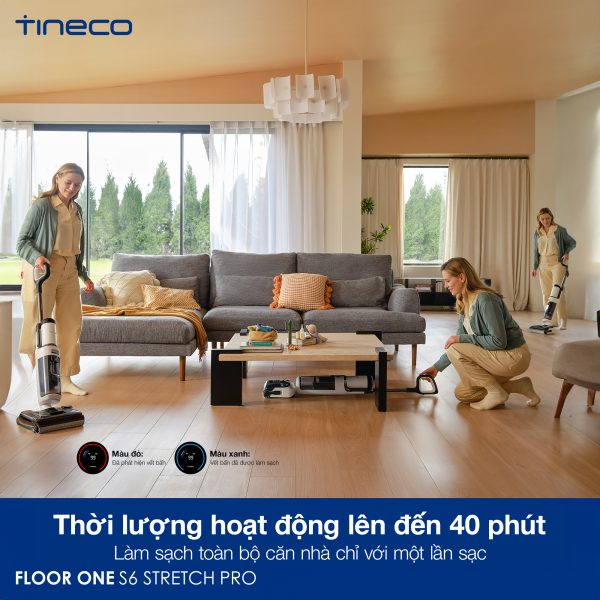 Máy lau nhà khô ướt cầm tay Tineco Floor One S6 Stretch Pro - Hình ảnh 12
