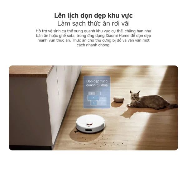 Robot hút bụi Xiaomi Vacuum H40, lau sàn 2 trong 1, Lực Hút Mạnh 10000Pa - Bản Quốc Tế - Hình ảnh 8