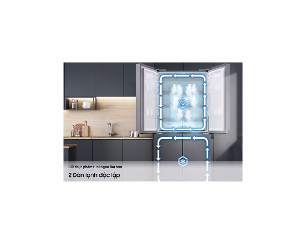 Tủ lạnh Samsung Inverter 488 lít Multi Door RF48A4000B4/SV - Hình ảnh 7