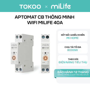 Aptomat CB thông minh Wifi MiLife 40A
