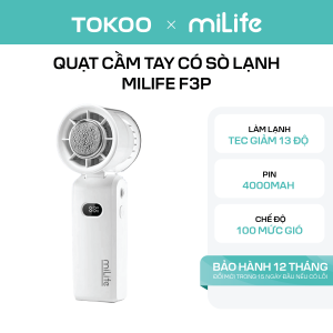 Quạt cầm tay có sò lạnh miLife F3P