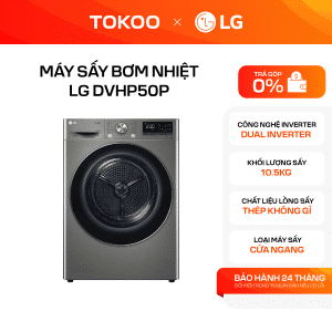 Máy sấy bơm nhiệt LG 10.5 kg DVHP50P