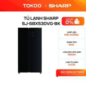 TỦ LẠNH SHARP SJ-SBX530VG-BK