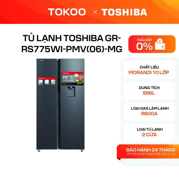 TỦ LẠNH TOSHIBA GR-RS775WI-PMV(06)-MG