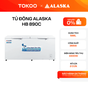 Tủ Đông Alaska 588 Lít HB-890C
