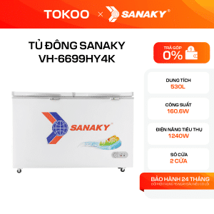 Tủ Đông Inverter Sanaky 530 Lít VH-6699HY4K
