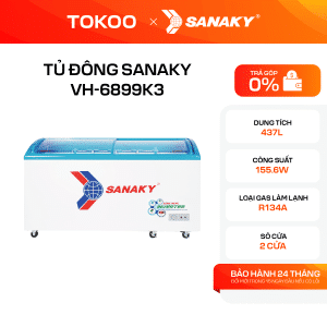 Tủ Đông Inverter Sanaky 450 Lít VH-6899K3