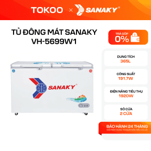 Tủ Đông Mát Sanaky 365 lít VH-5699W1
