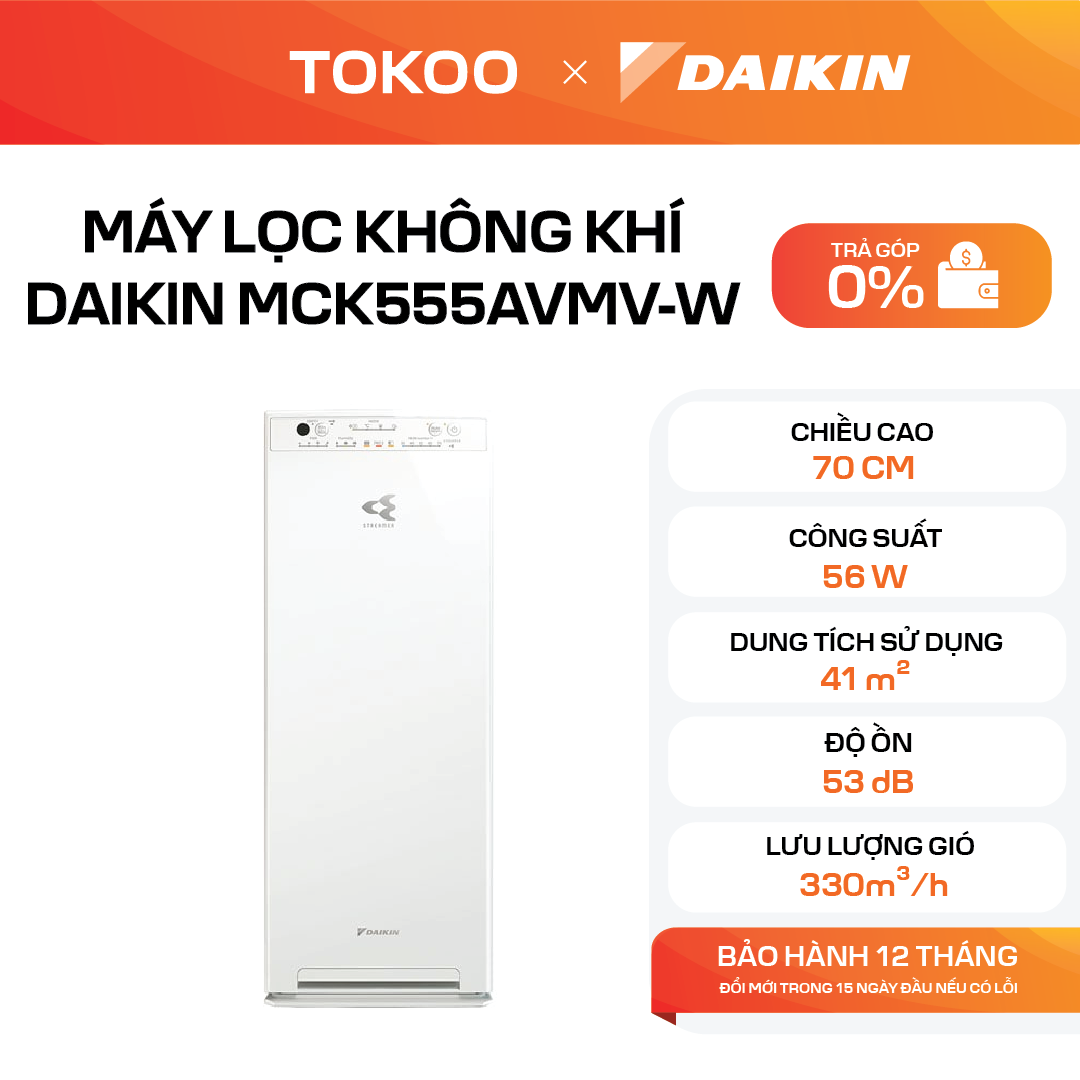Máy lọc không khí Daikin MCK555AVMV-W