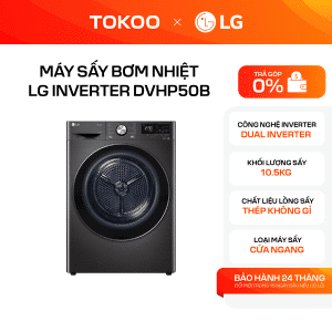 Máy sấy bơm nhiệt LG Inverter 10.5 kg DVHP50B