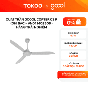Quạt trần GCool Copter 03 R VN011402308 - HÀNG TRẢI NGHIỆM