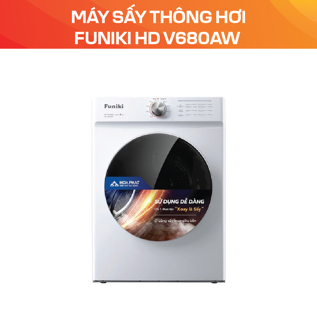 Máy sấy thông hơi Funiki HD V680AW - Ảnh 2