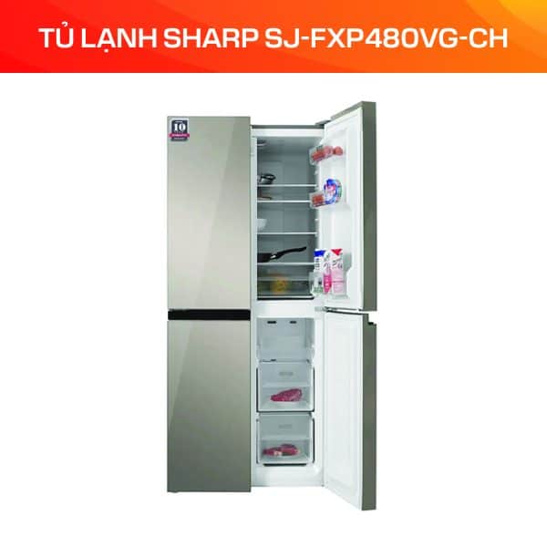 TỦ LẠNH SHARP SJ-FXP480VG-CH - Ảnh 2