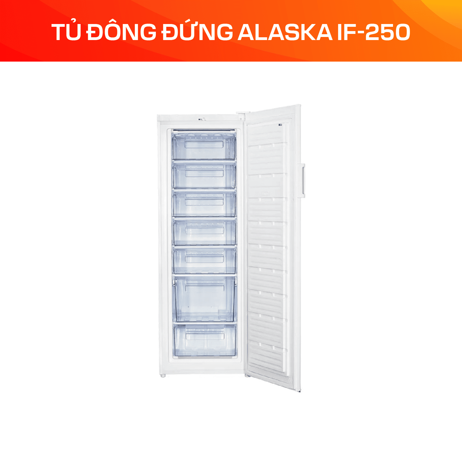 Tủ Đông Đứng Alaska 250 Lít IF-250 - Ảnh 3