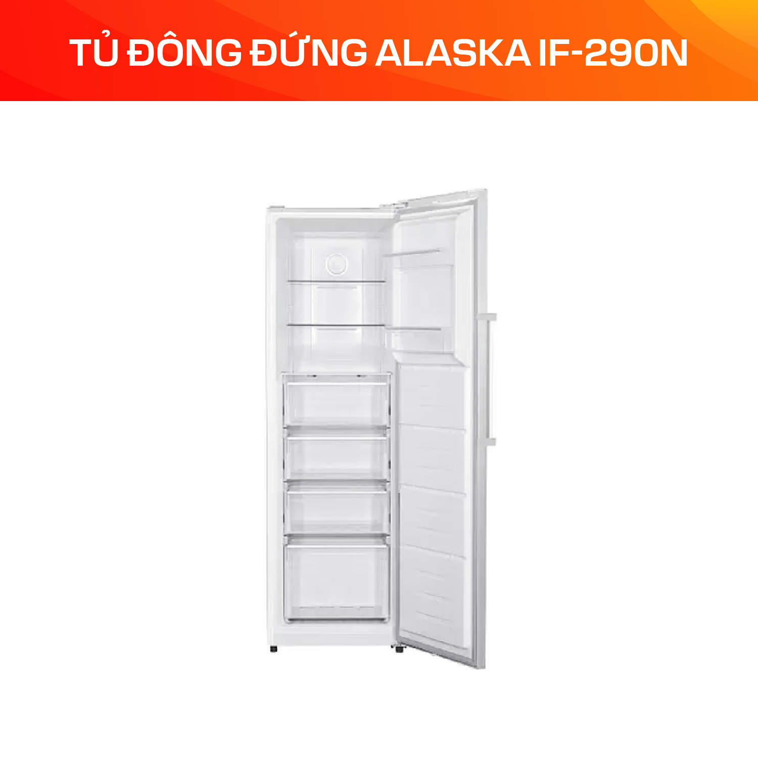 Tủ Đông Đứng Alaska 290 Lít IF-290N - Ảnh 4