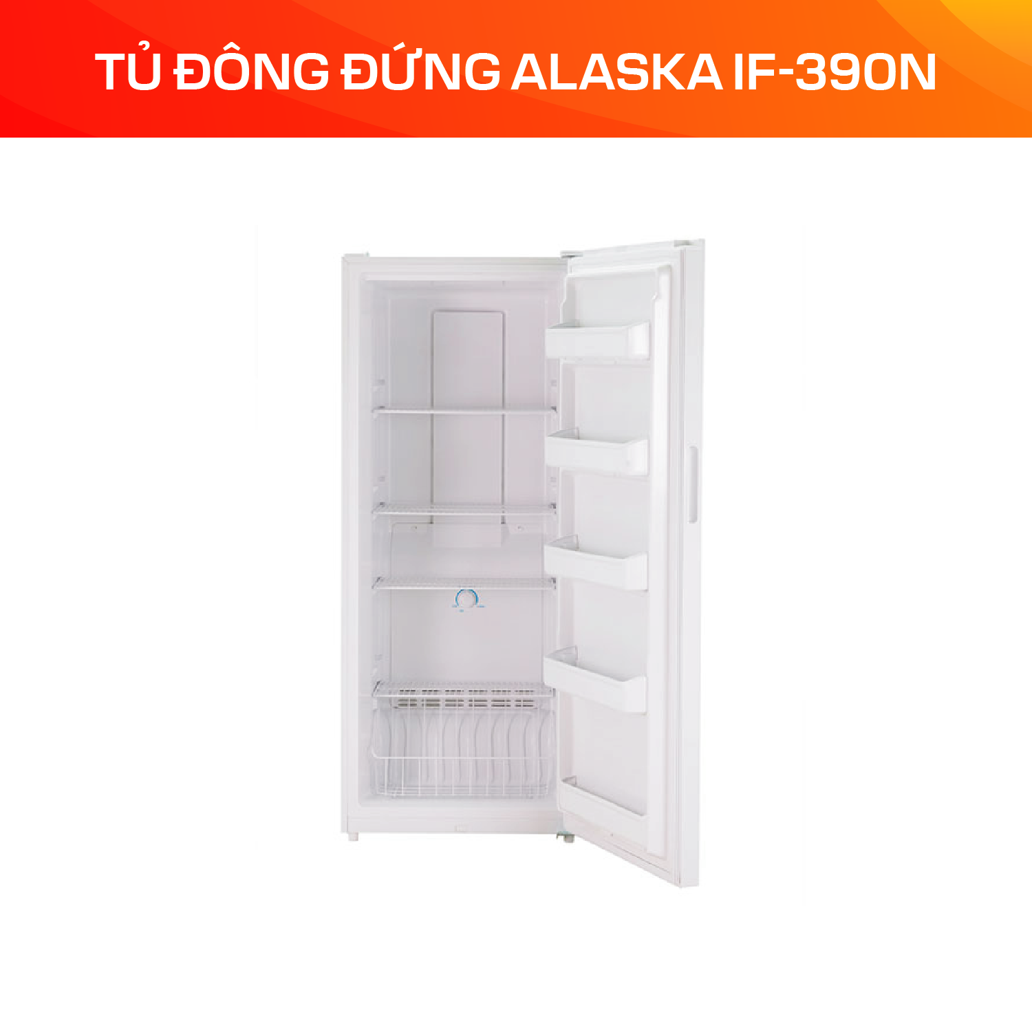 Tủ Đông Đứng Alaska 390 Lít IF-390N - Ảnh 4