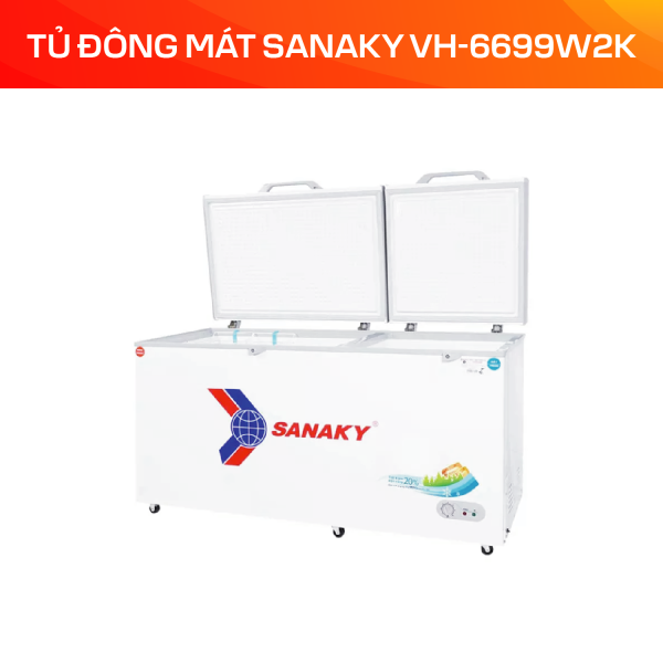 Tủ Đông Mát Sanaky 485 Lít VH-6699W2K - Ảnh 3