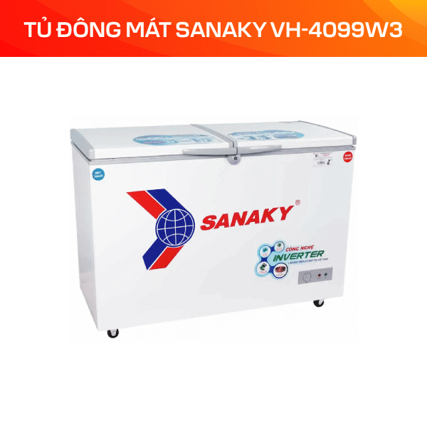 Tủ Đông Mát Sanaky Inverter 280 lít VH-4099W3 - Ảnh 3