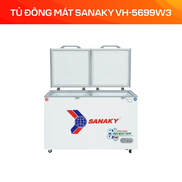 Tủ Đông Mát Sanaky Inverter 365 Lít VH-5699W3 - Ảnh 3
