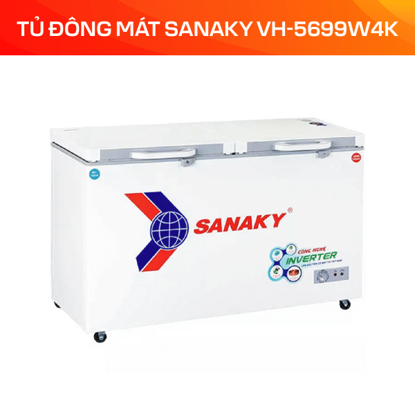 Tủ Đông Mát Sanaky Inverter 365 lít VH-5699W4K - Ảnh 3
