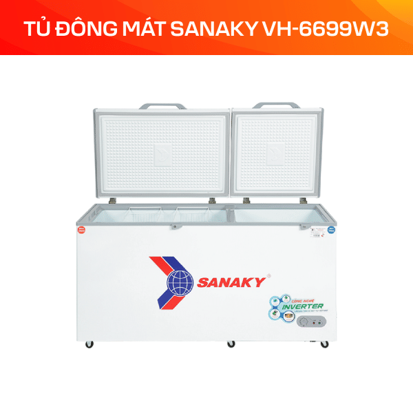 Tủ Đông Mát Sanaky Inverter 485 lít VH-6699W3 - Ảnh 3