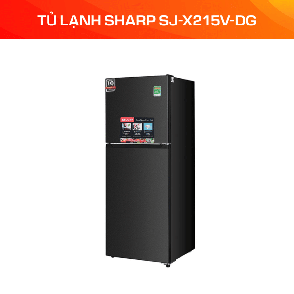 Tủ lạnh Sharp Inverter 197 lít SJ-X215V-DG - Ảnh 3
