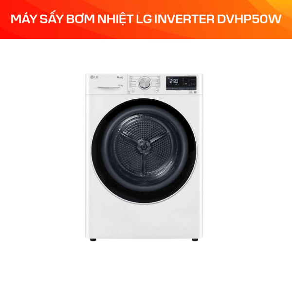 Máy sấy bơm nhiệt LG Inverter 10.5 kg DVHP50W - Ảnh 3