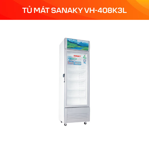 Tủ mát Sanaky Inverter 340 lít VH-408K3L - Ảnh 3