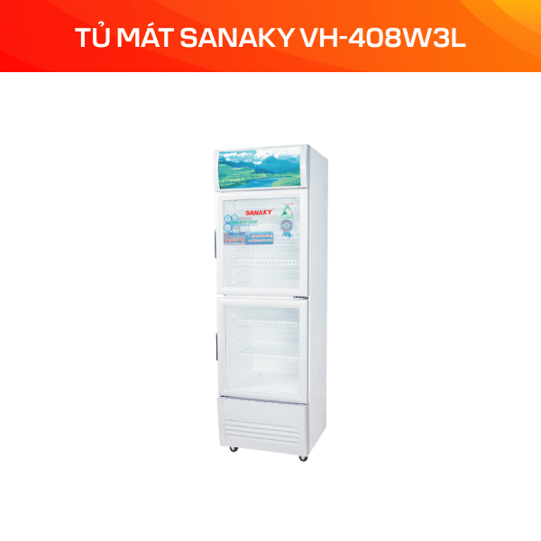 Tủ mát Sanaky Inverter 340 lít VH-408W3L - Ảnh 3