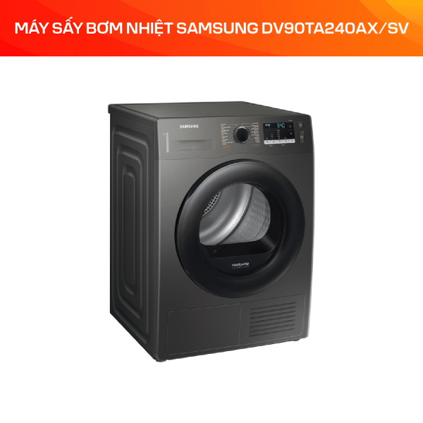 Máy sấy bơm nhiệt Samsung 9 kg DV90TA240AX/SV - Ảnh 4
