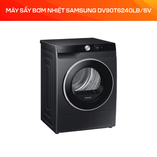 Máy sấy bơm nhiệt Samsung 9 kg DV90T6240LB/SV - Ảnh 3