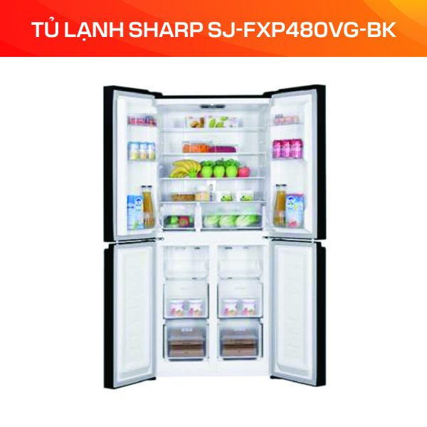 TỦ LẠNH SHARP SJ-FXP480VG-BK - Ảnh 3
