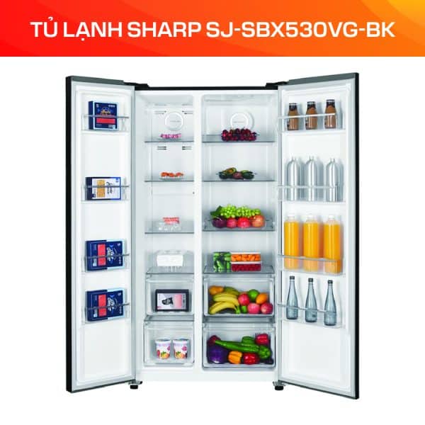 TỦ LẠNH SHARP SJ-SBX530VG-BK - Ảnh 3