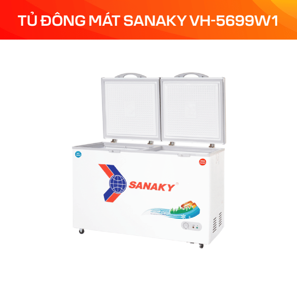Tủ Đông Mát Sanaky 365 lít VH-5699W1 - Ảnh 4