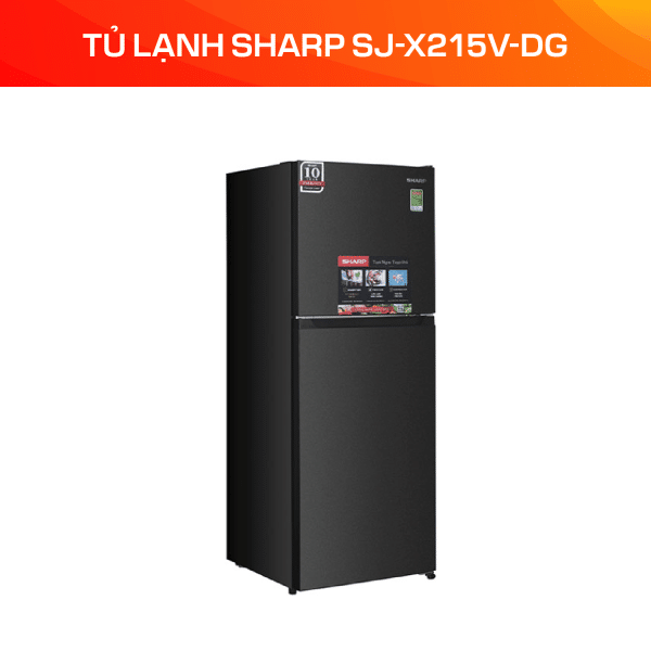 Tủ lạnh Sharp Inverter 197 lít SJ-X215V-DG - Ảnh 4