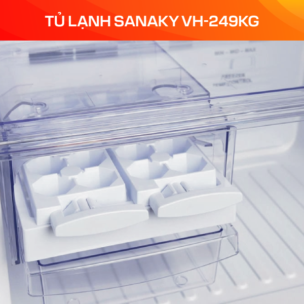 Tủ lạnh Sanaky Inverter 226 lít VH-249KG - Ảnh 4