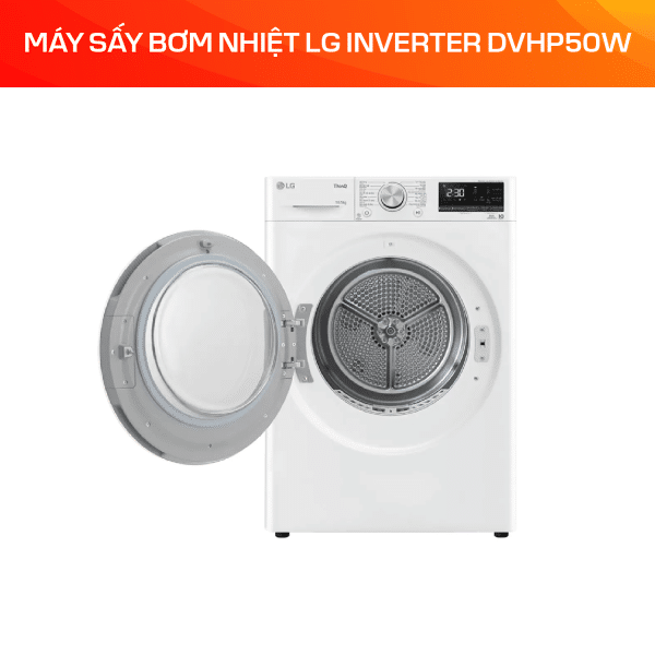 Máy sấy bơm nhiệt LG Inverter 10.5 kg DVHP50W - Ảnh 4