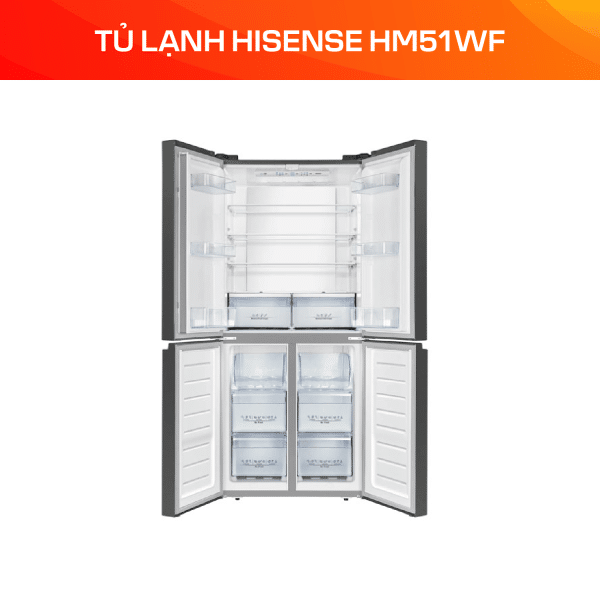 Tủ Lạnh Hisense Inverter 454 Lít HM51WF - Ảnh 4