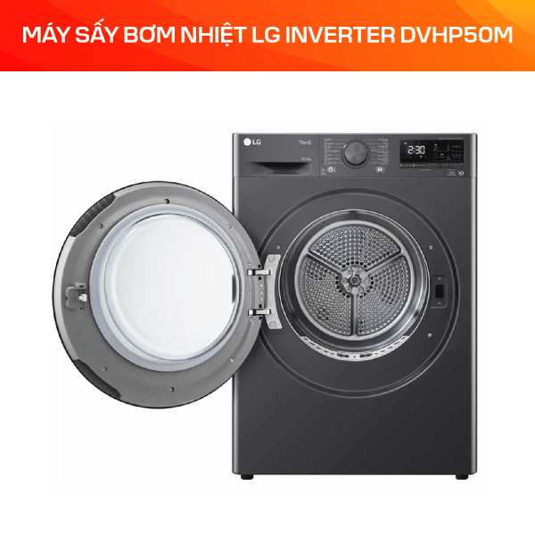 Máy sấy bơm nhiệt LG Inverter 10.5 kg DVHP50M - Ảnh 4