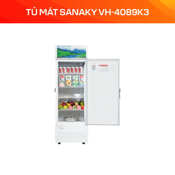 Tủ mát Sanaky Inverter 400 lít VH-4089K3 - Ảnh 4