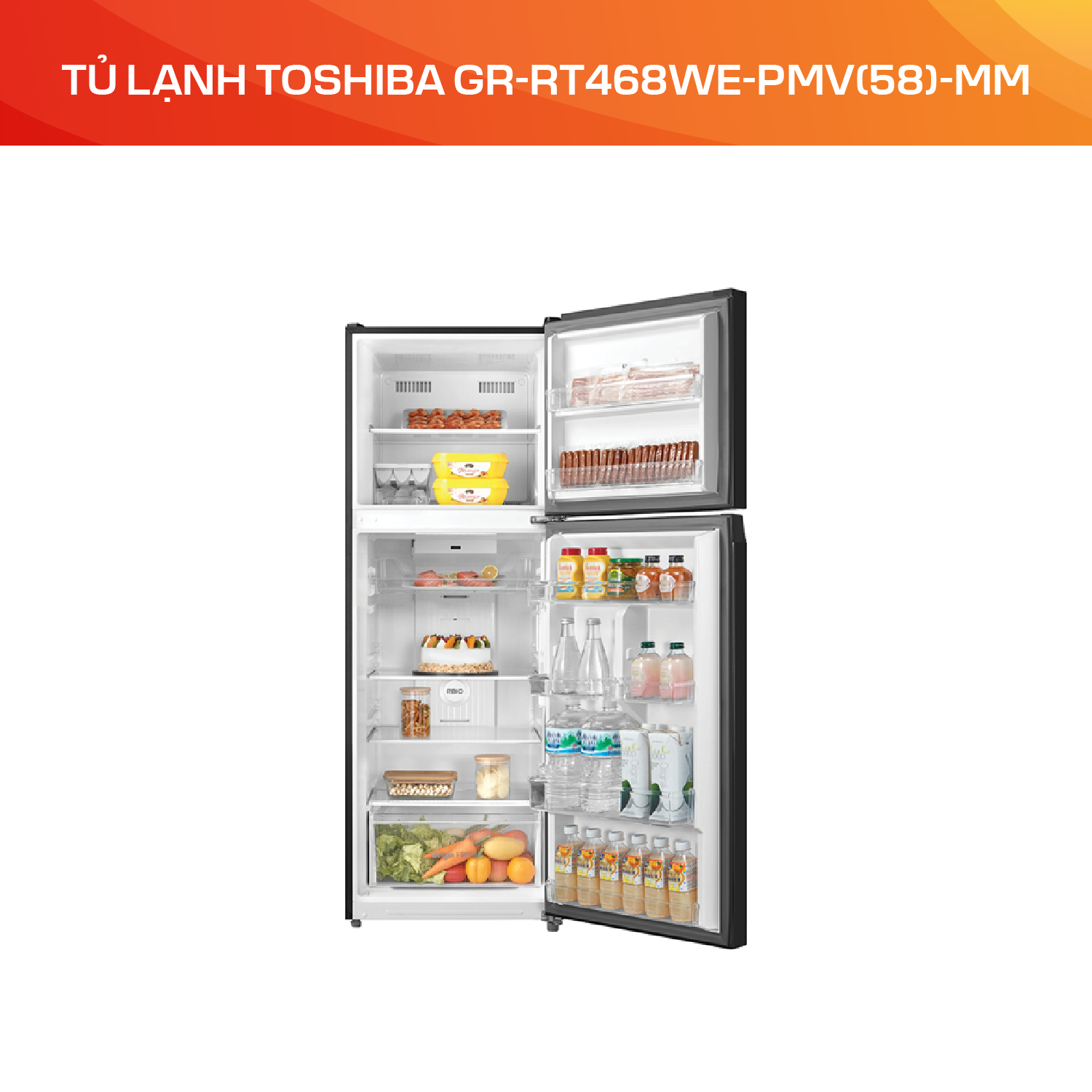 Tủ lạnh Toshiba GR-RT468WE-PMV58-MM - Ảnh 4