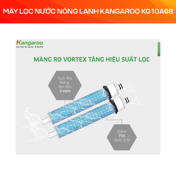 Máy lọc nước nóng lạnh Kangaroo KG10A68 - Ảnh 4