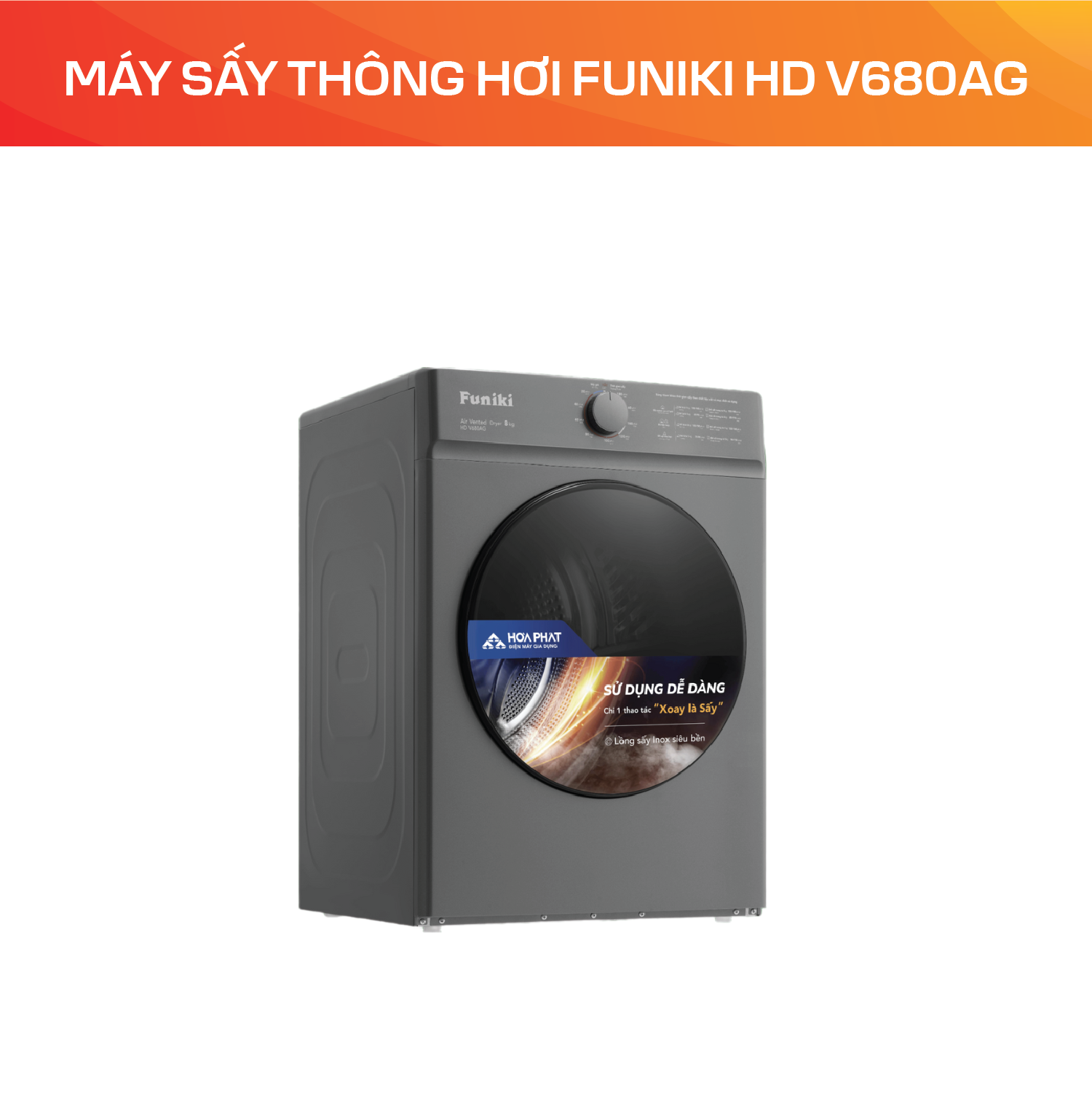 Máy Sấy Thông Hơi Funiki HD V680AG - Ảnh 2